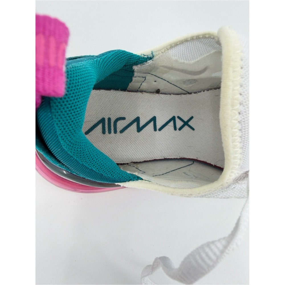 Nike Women's Air Max 270 SZ 6 Teal Purple Pink AH6789-108 - Picture 9 of 10